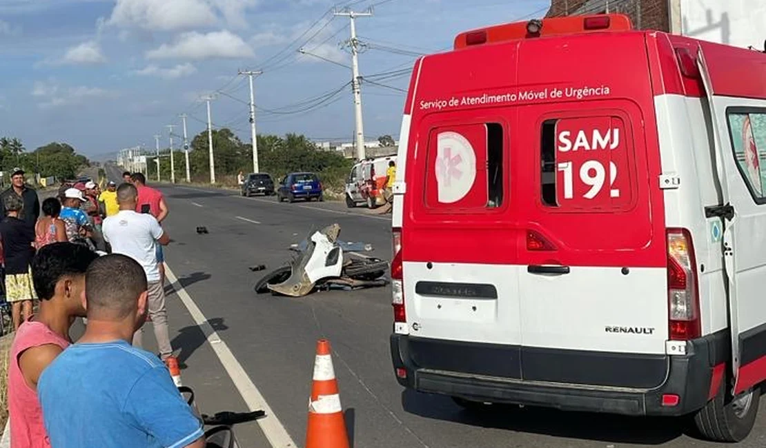Motociclista morre após colisão com carro na AL-220, em Arapiraca