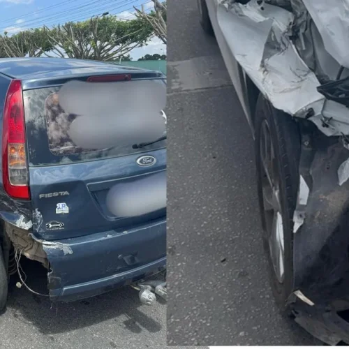 Colisão entre dois carros é registrada na AL-220, em Arapiraca